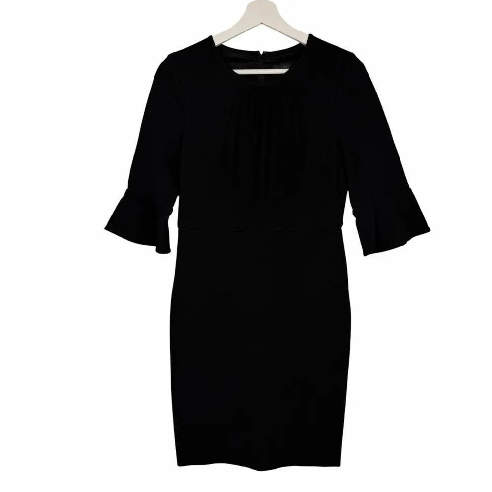 J. Crew Womens 6P Black Sheath Dress